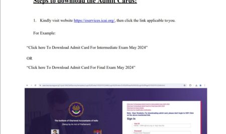 Important Announcement: Download Your CA Intermediate & Final May 2024 Admit Cards Now!